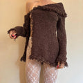 Brown 2 the side Cardi