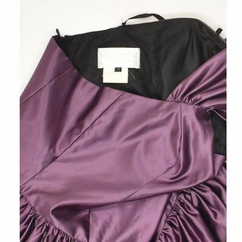 A gorgeous 80s style purple halter neck dress